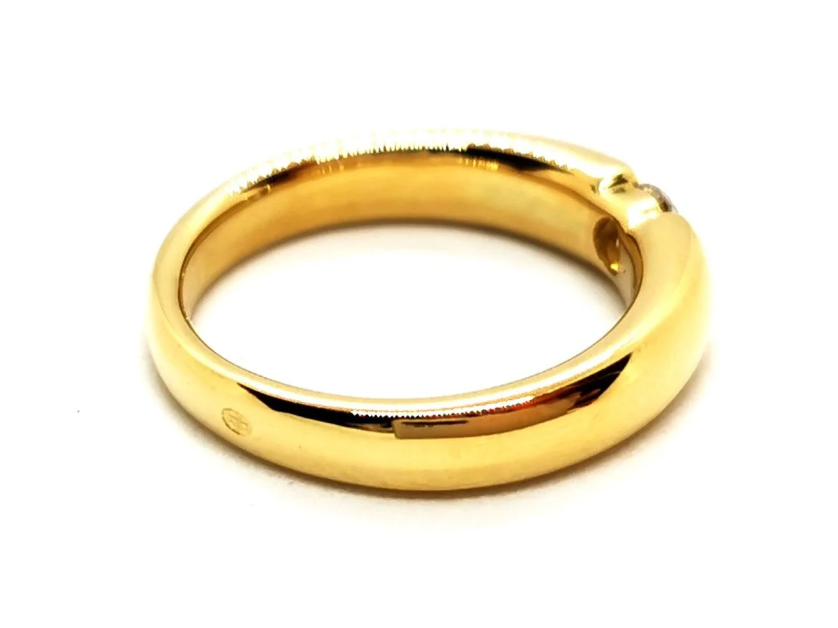 Bague Solitaire Or jaune Diamant - Image 7