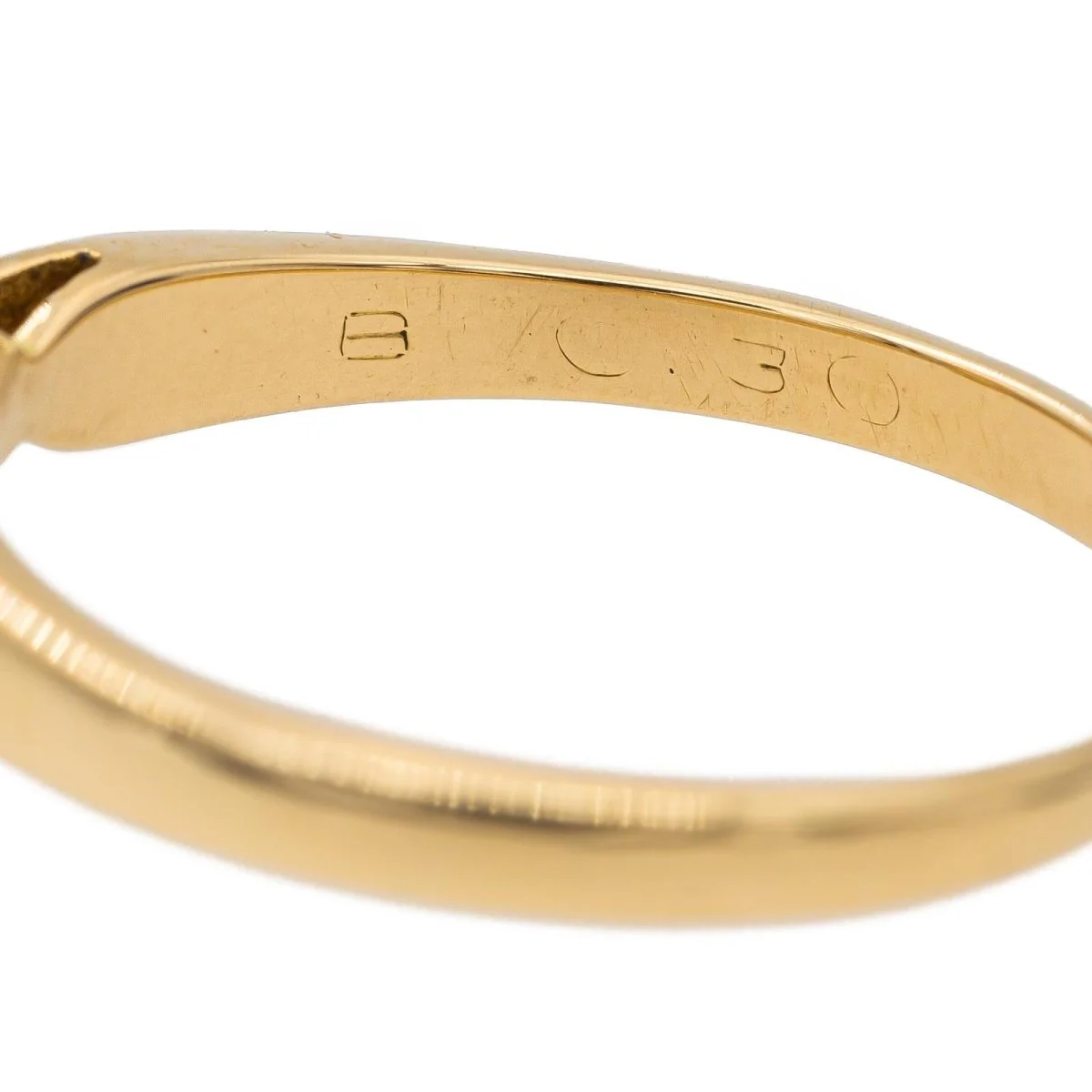 Bague Solitaire Or jaune Diamant - Image 8