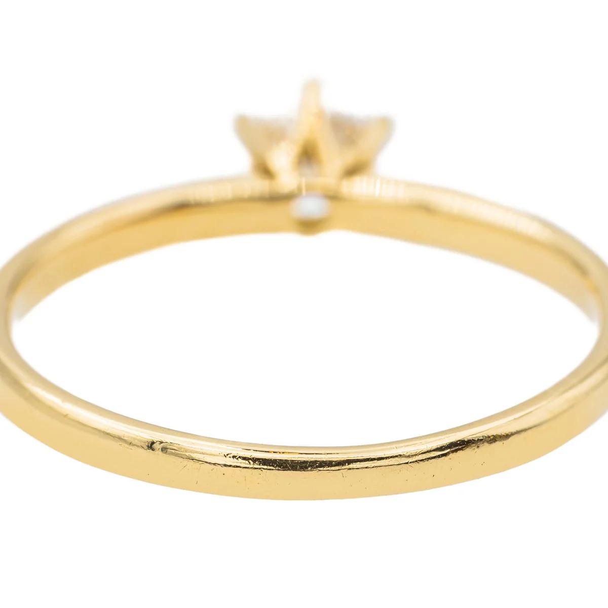 Bague Solitaire Or jaune Diamant - Image 6