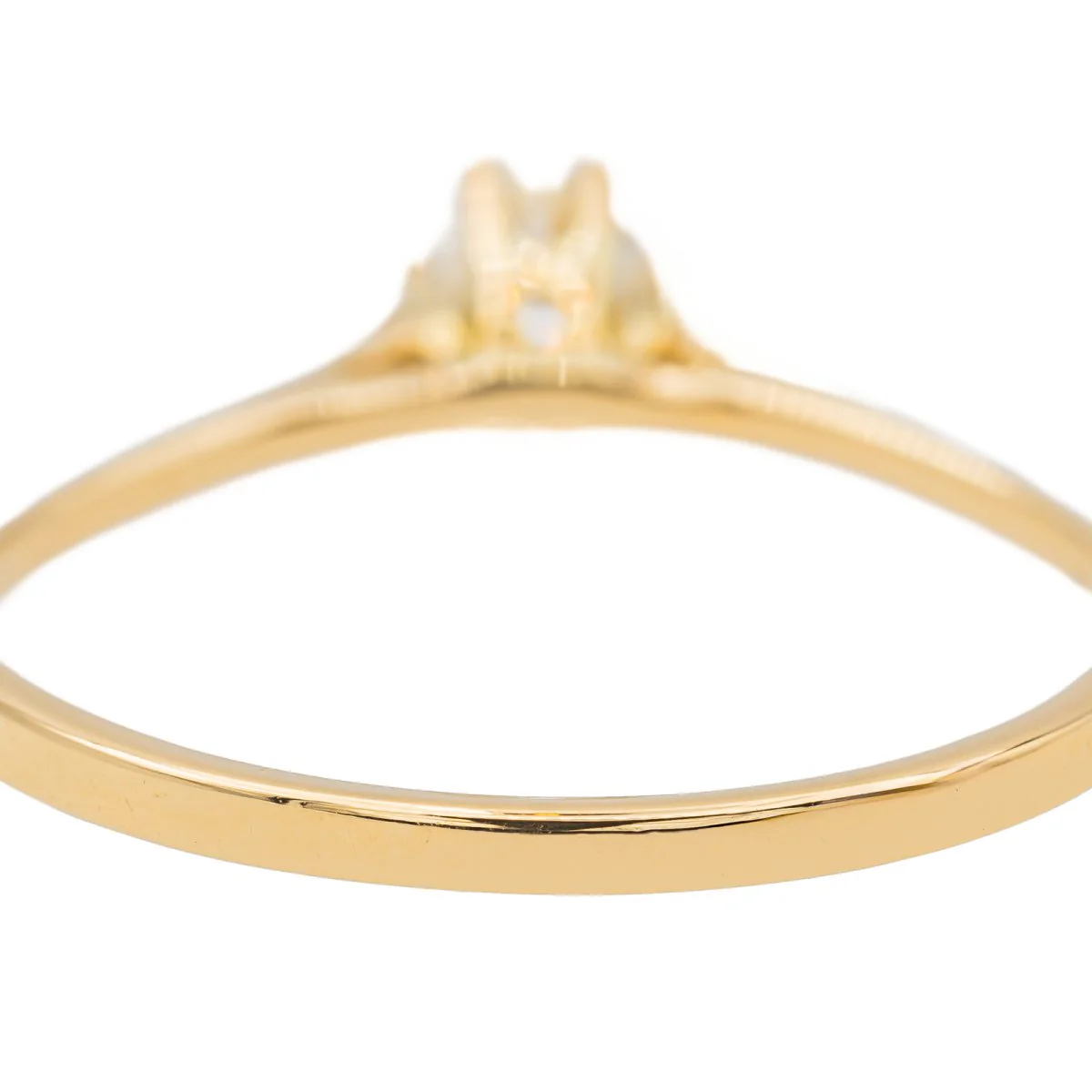 Bague Solitaire Or jaune Diamant - Image 6