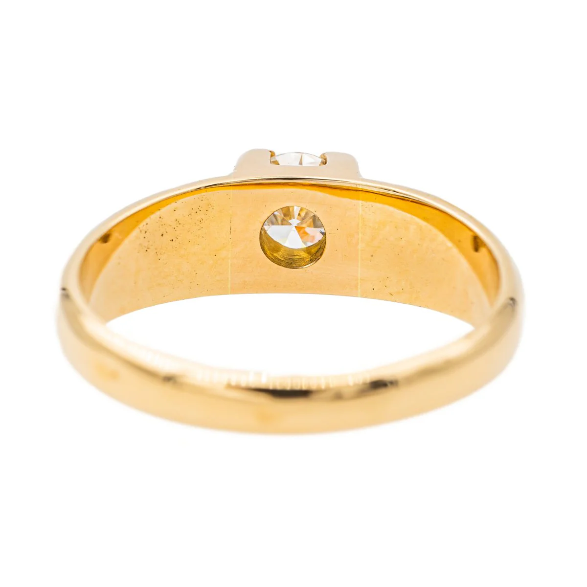 Bague Solitaire Or jaune Diamant - Image 5