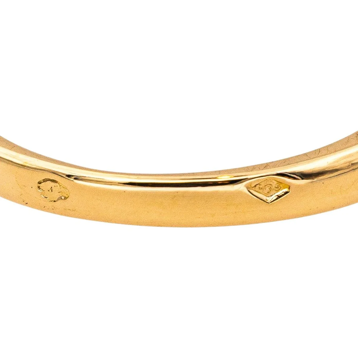Bague Solitaire en or jaune et diamant - Image 7