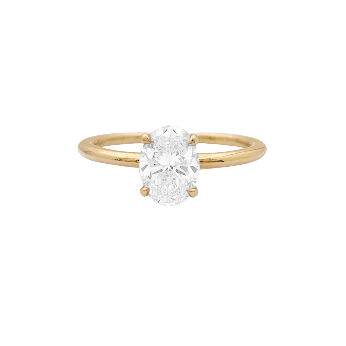 Bague Solitaire en or jaune et diamant