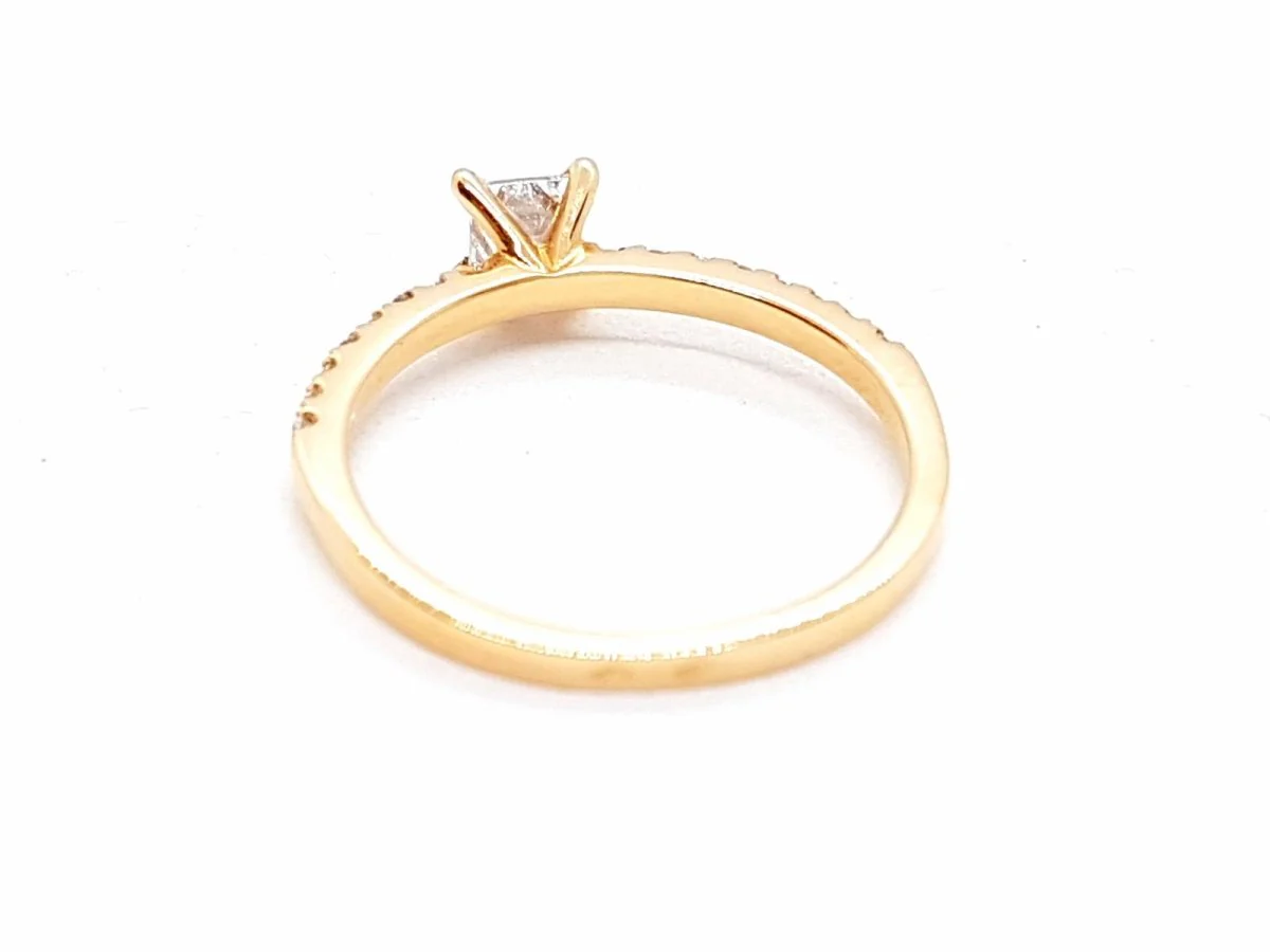 Bague Solitaire Or rose Diamant - Image 16