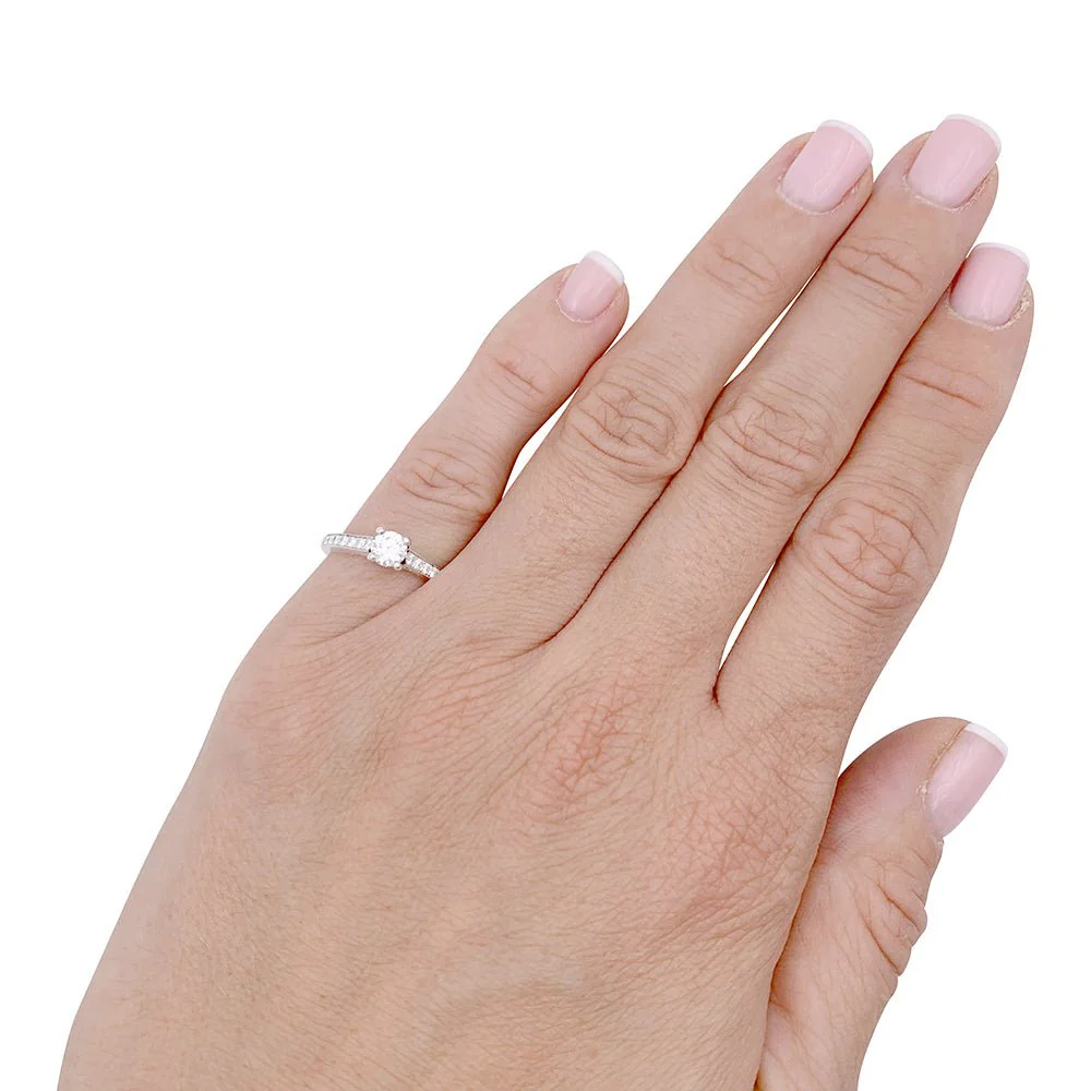 Bague PIAGET Solitaire "Limelight" platine et diamants. - Image 2