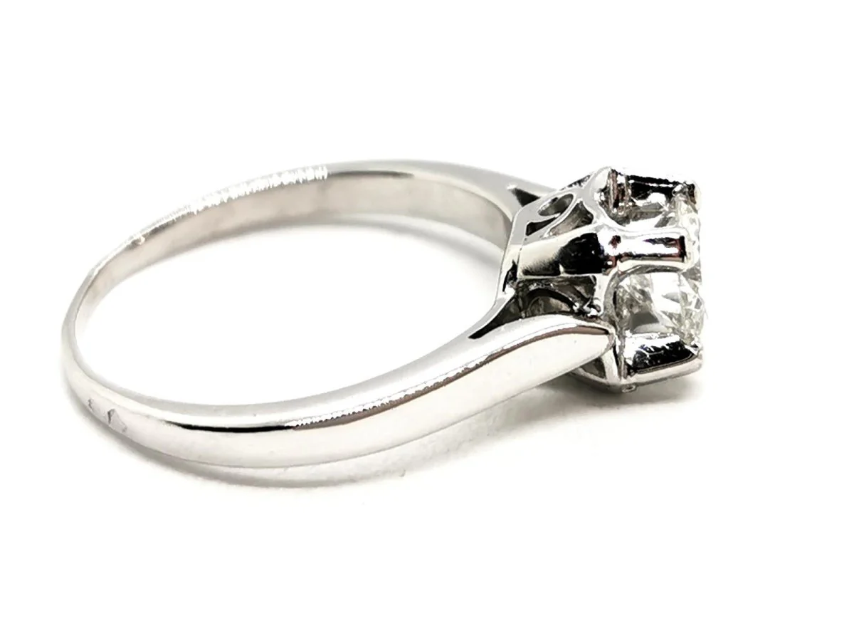 Bague Solitaire Platine Diamant - Image 3
