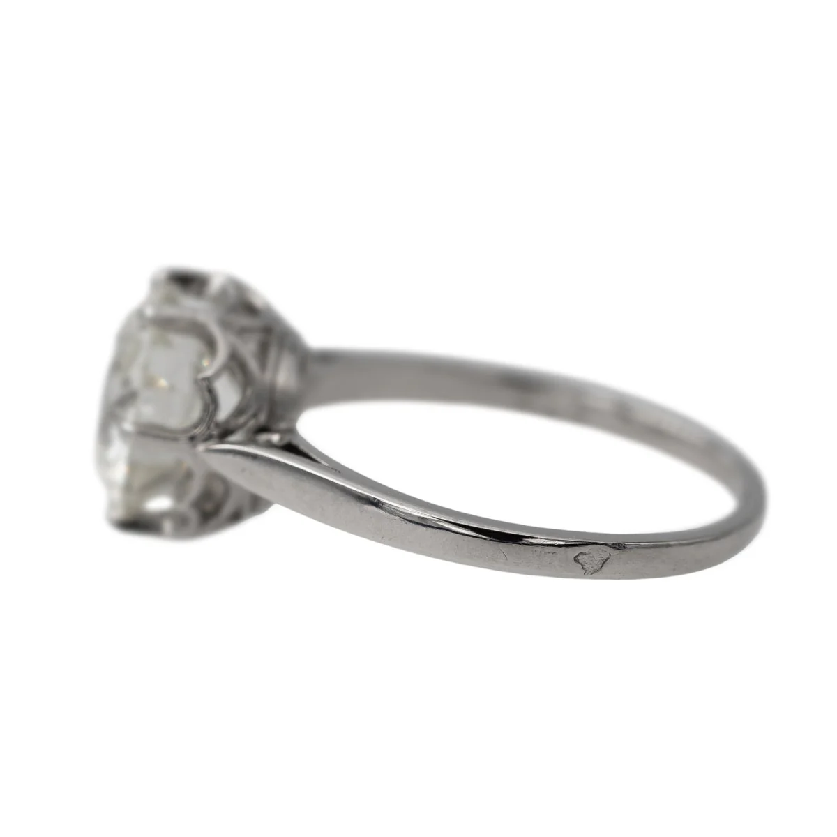 Bague Solitaire platine et diamant - Image 4