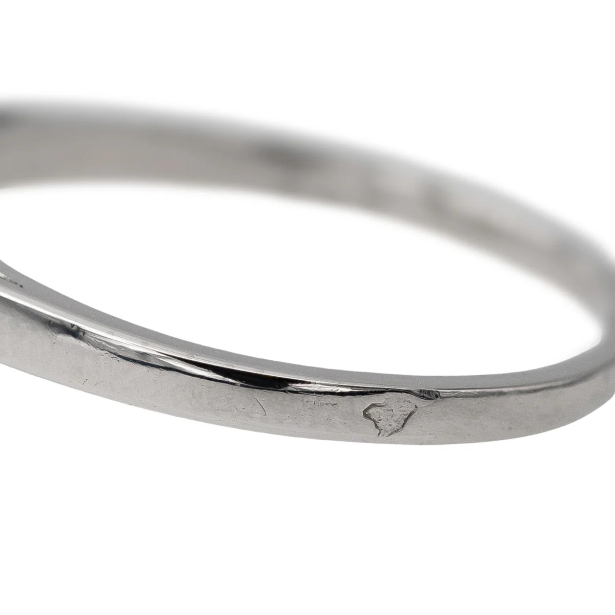 Bague Solitaire platine et diamant - Image 5