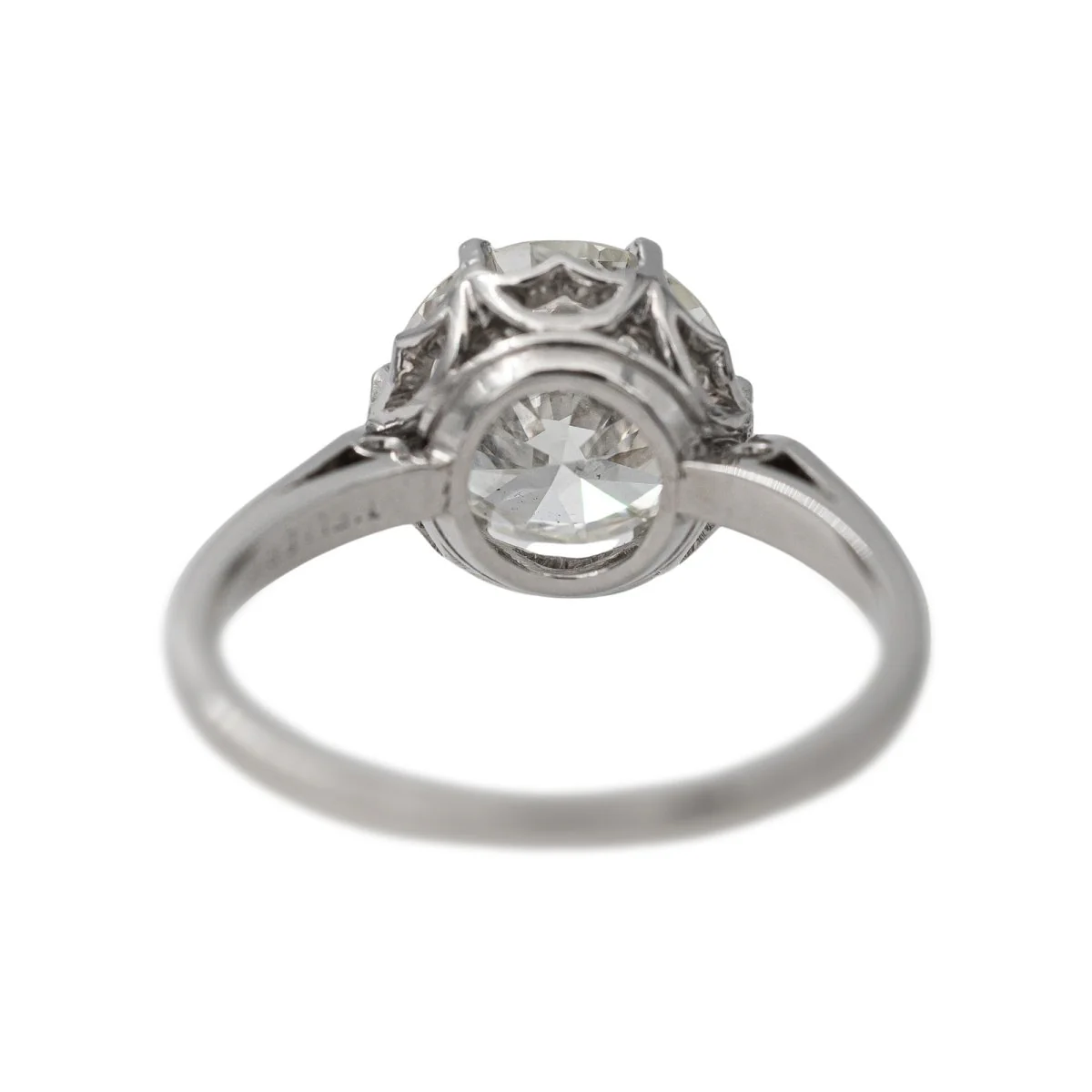 Bague Solitaire platine et diamant - Image 6