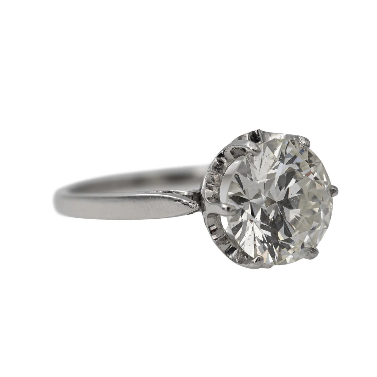 Bague Solitaire platine et diamant - Image 7