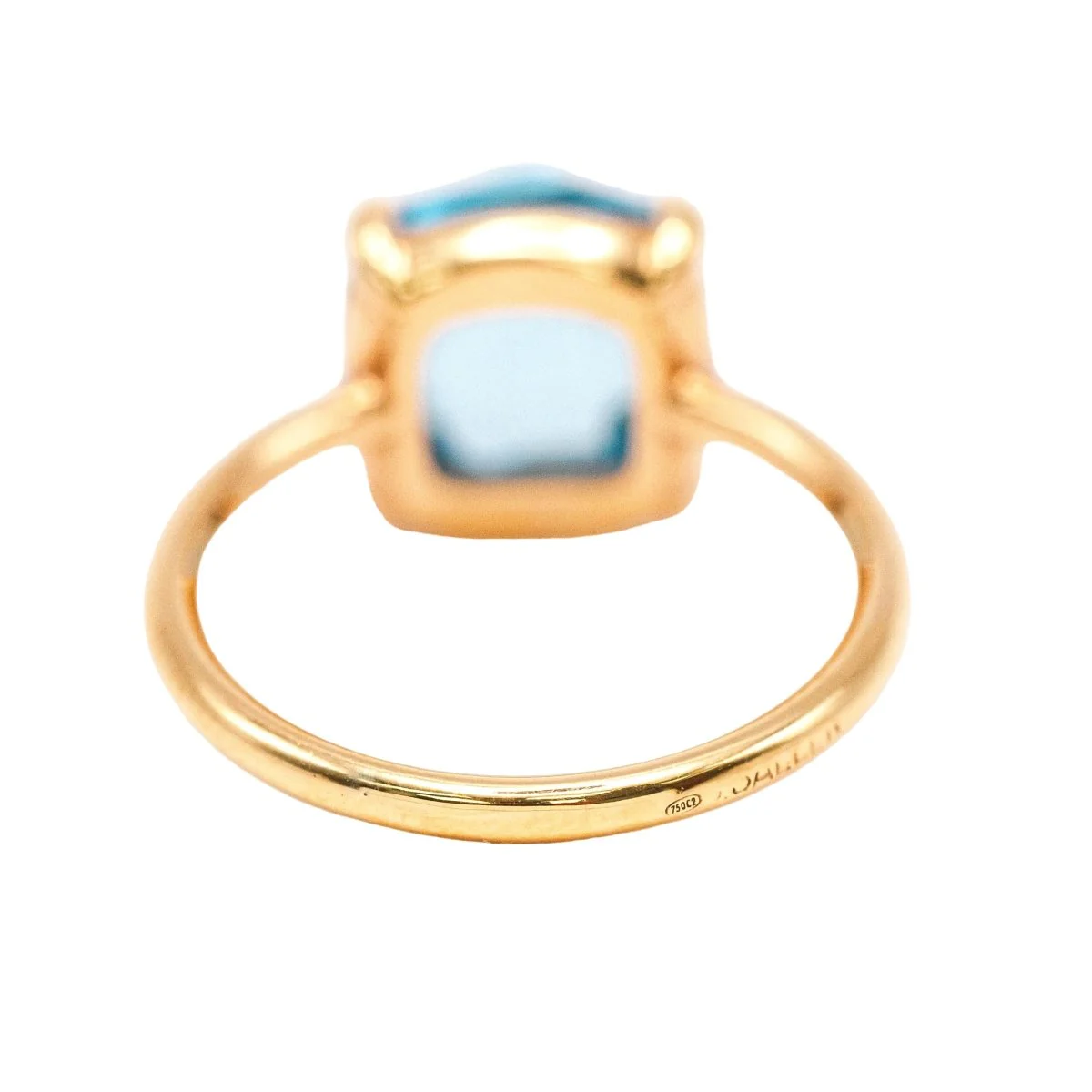 Bague Solitaire SWISS TOPAS en or jaune et topaze - Image 3