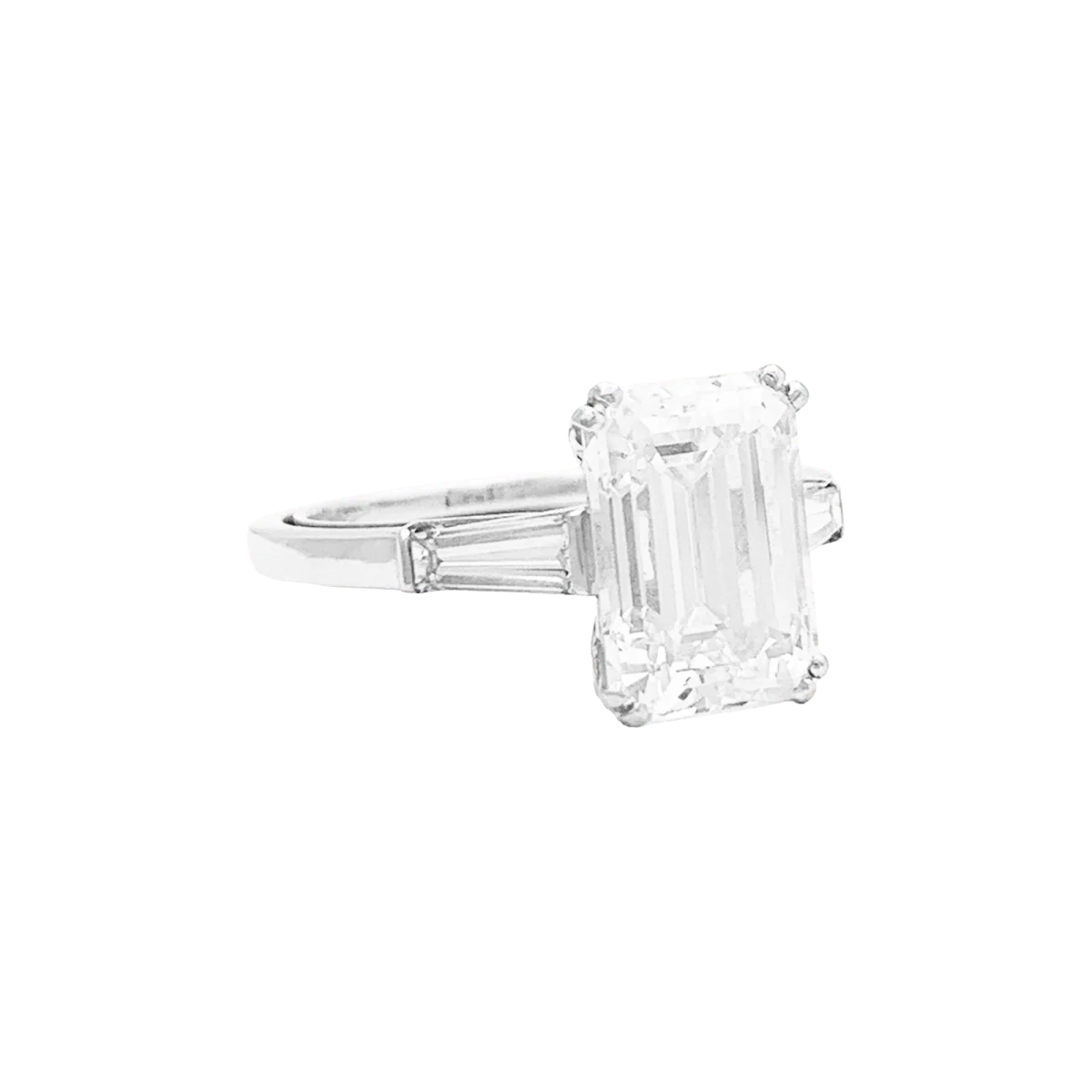 Bague Solitaire VAN CLEEF & ARPELS en or blanc, platine et diamants - Image 7
