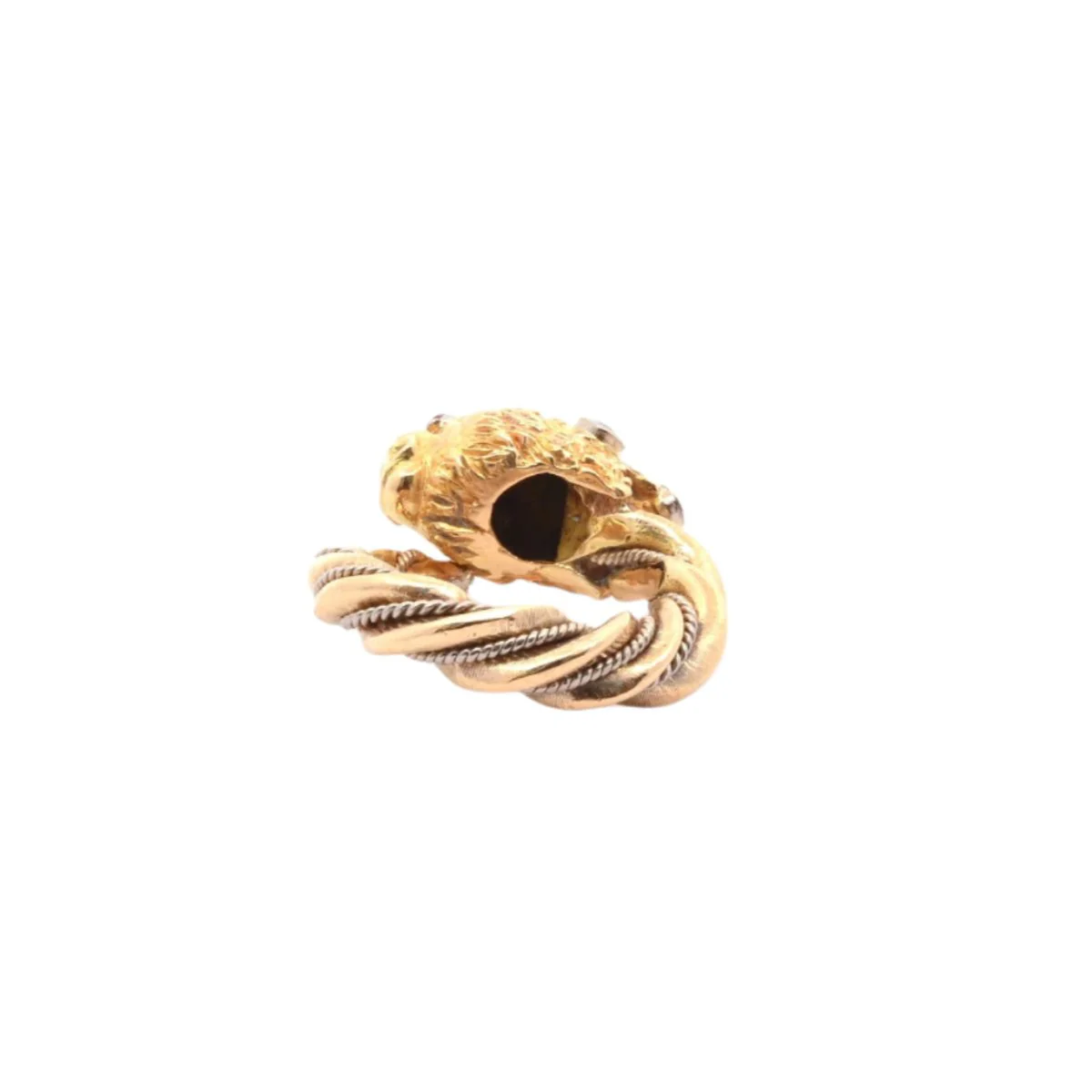 Bague en or, émeraude, saphir et rubis - Image 5