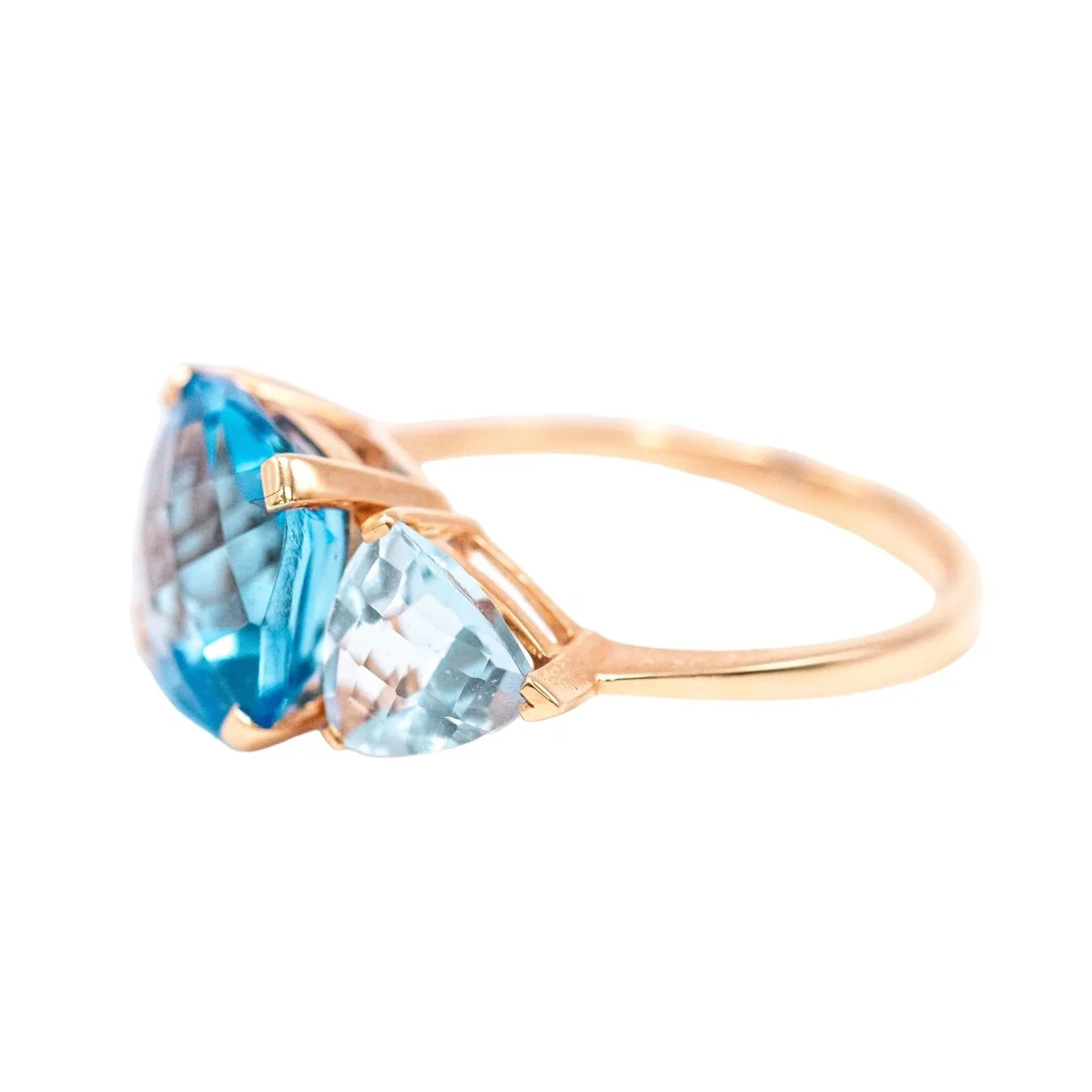 Bague Trilogie SWISS & SKY TOPAZ en or jaune et topazes - Image 2