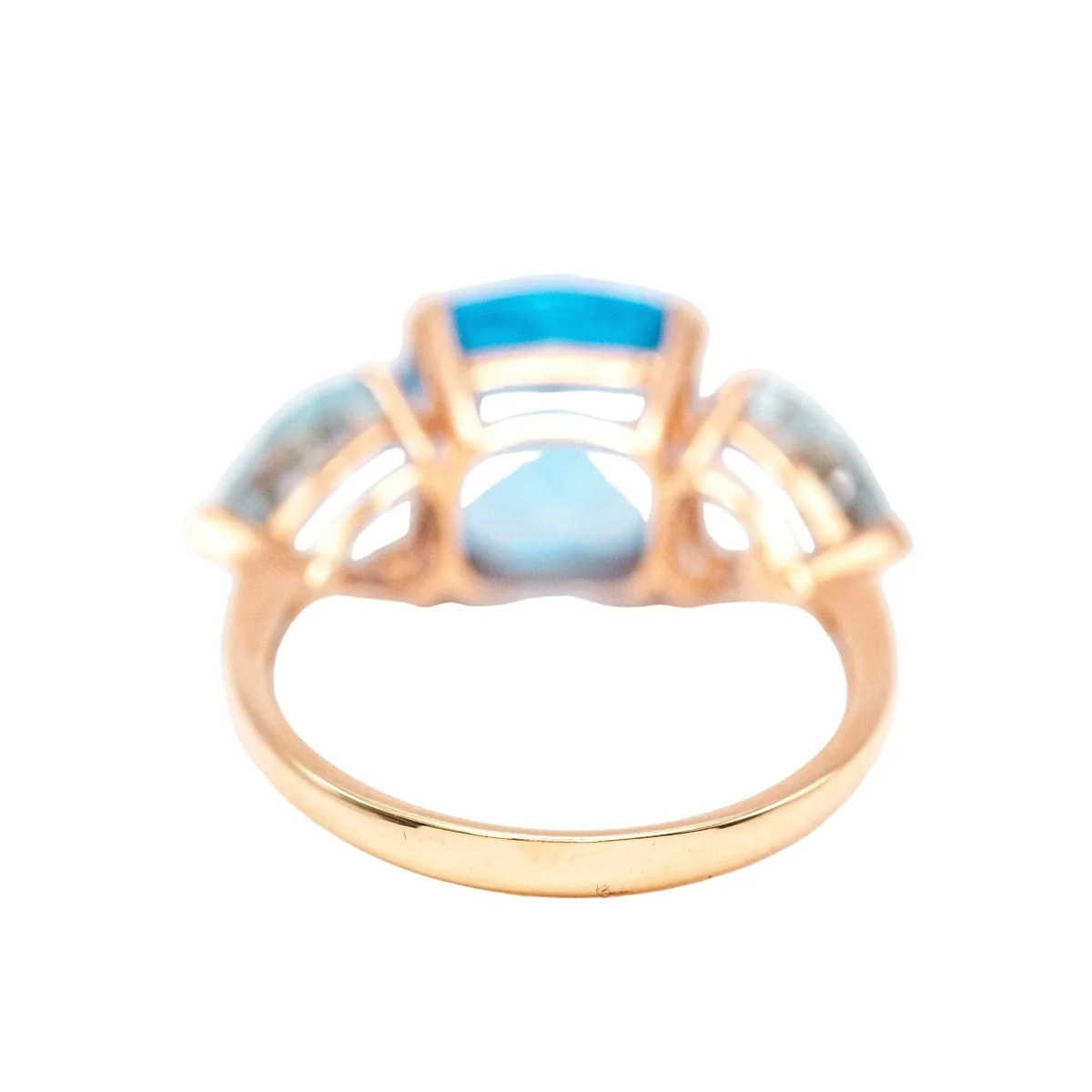 Bague Trilogie SWISS & SKY TOPAZ en or jaune et topazes - Image 3