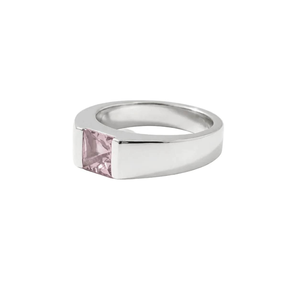 Bague Tank CARTIER en or blanc et tourmaline - Image 3