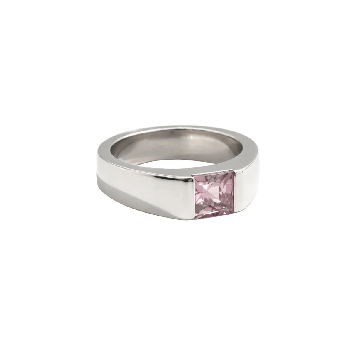 Bague Tank CARTIER en or blanc et tourmaline - Image 5