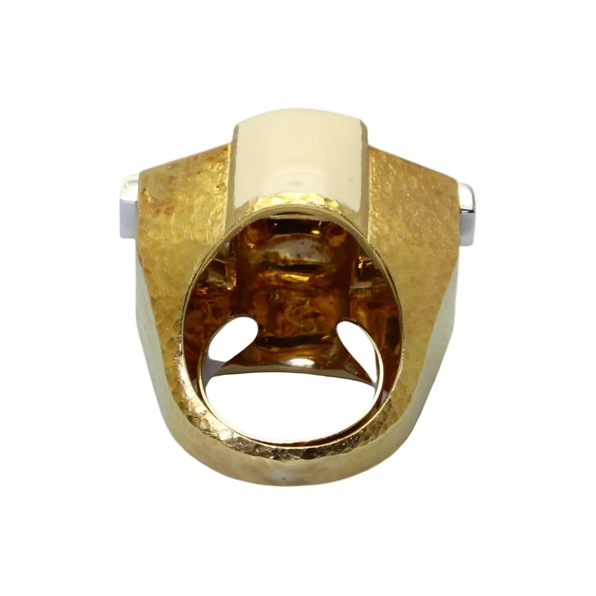 Bague Tank DAVID WEBB en or jaune, émail et diamants - Image 14
