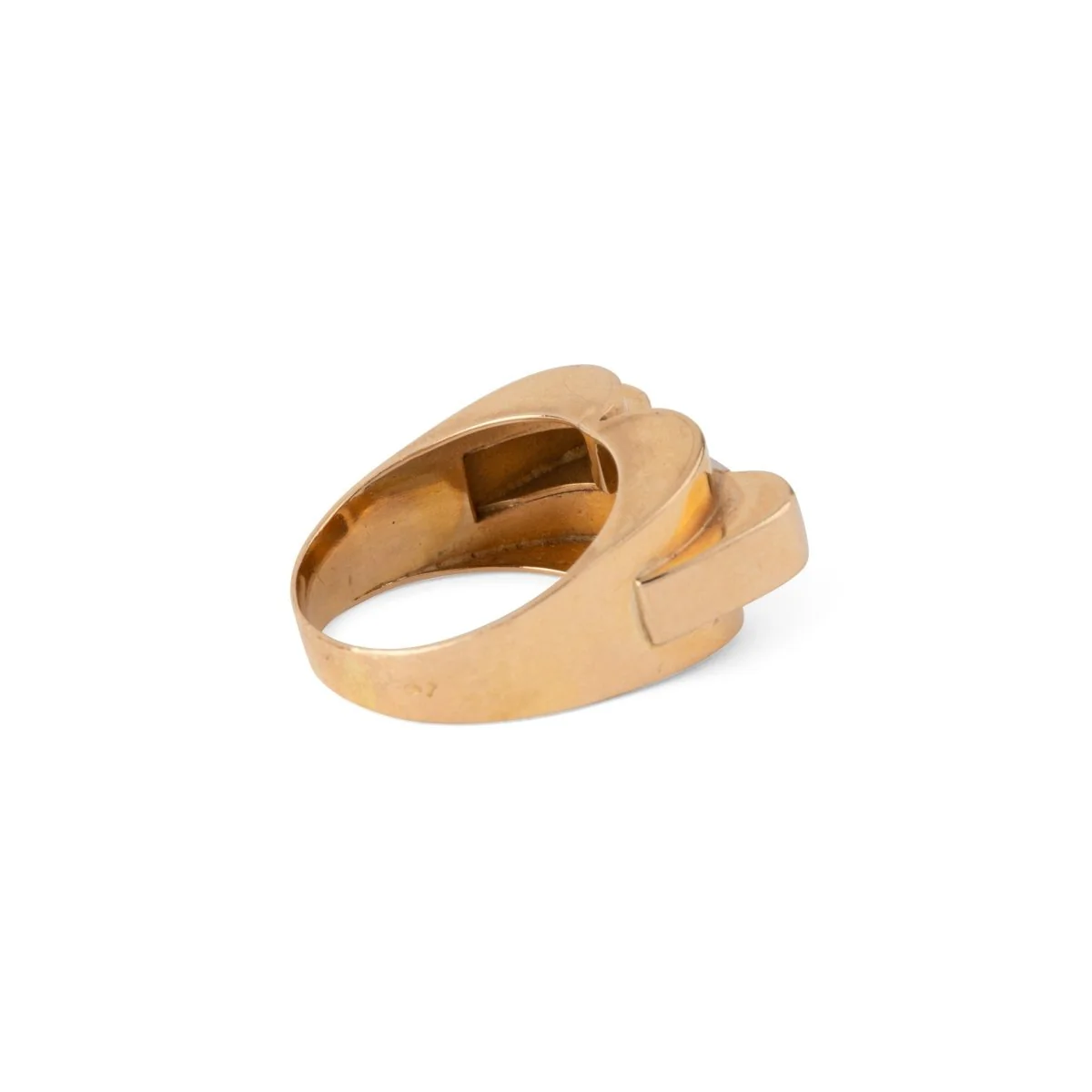 Bague Tank en or jaune et diamants - Image 5