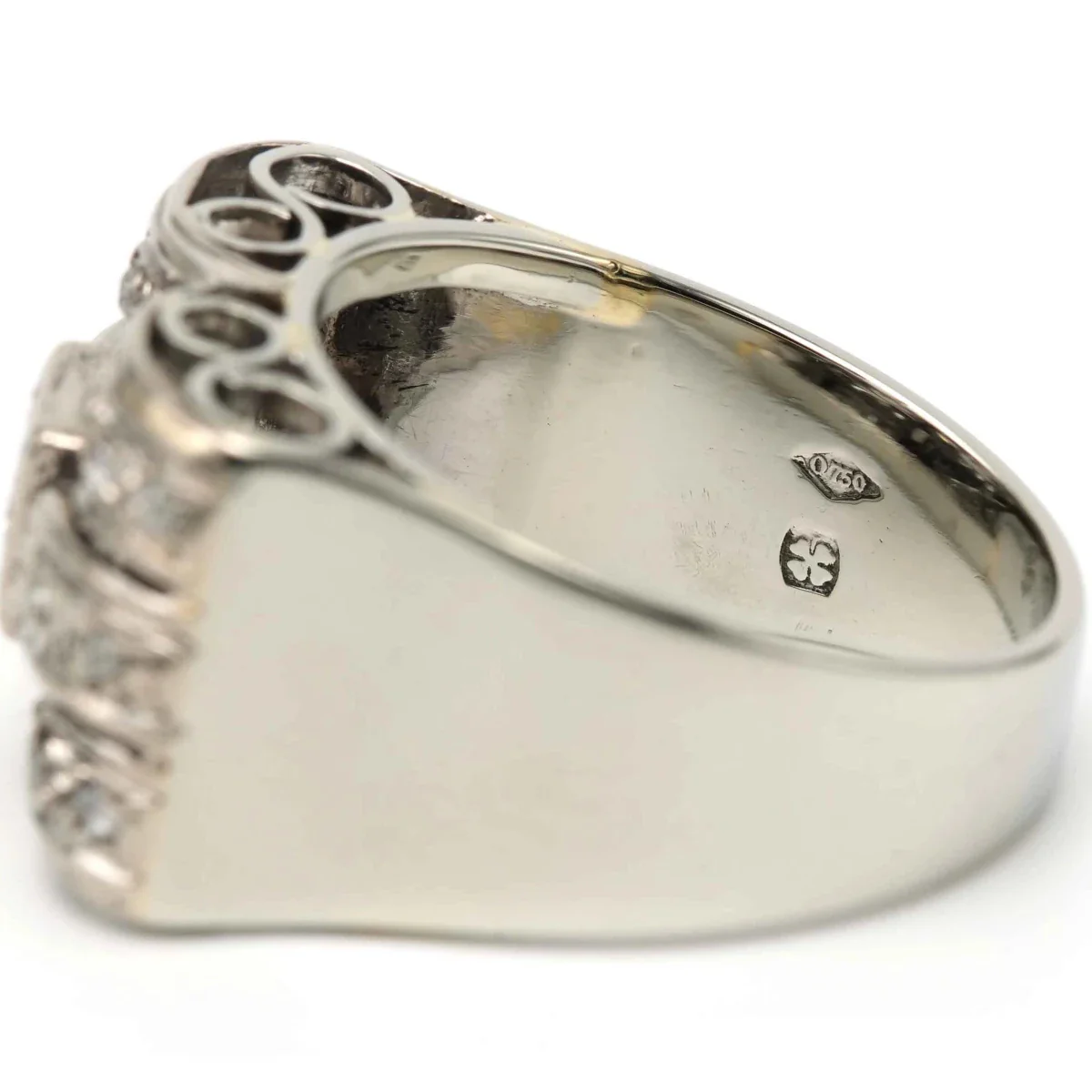 Bague Tank en or blanc et diamants - Image 4