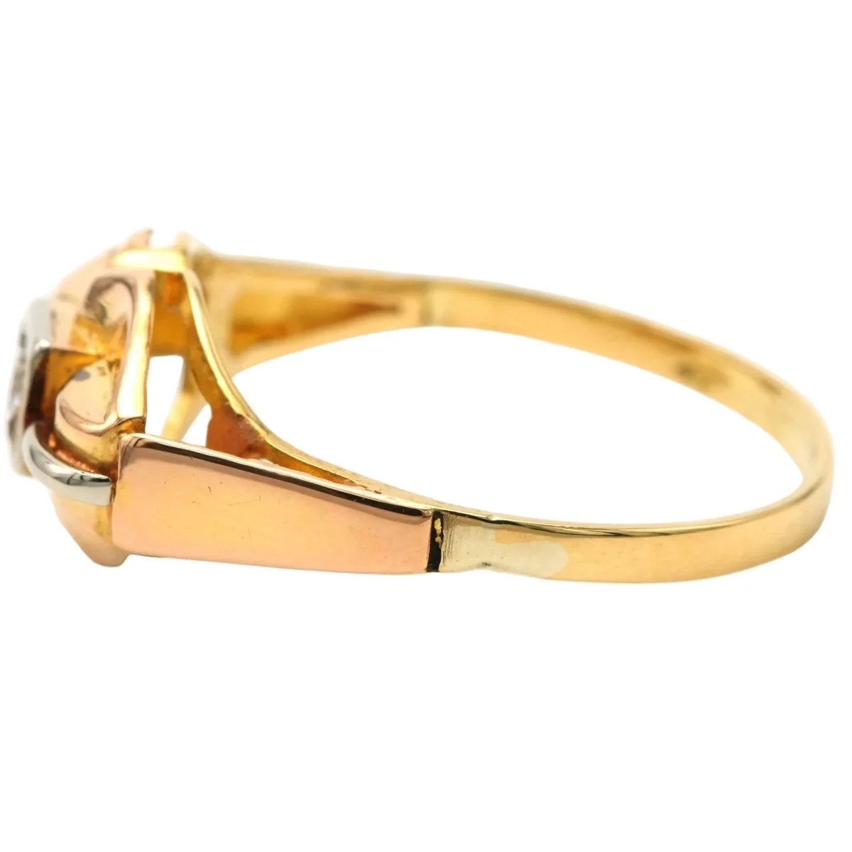Bague Tank en or blanc, or jaune et diamants - Image 11