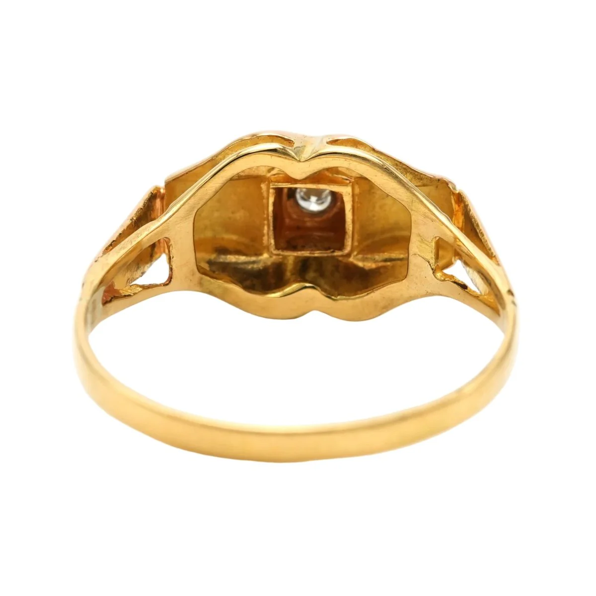 Bague Tank en or blanc, or jaune et diamants - Image 12