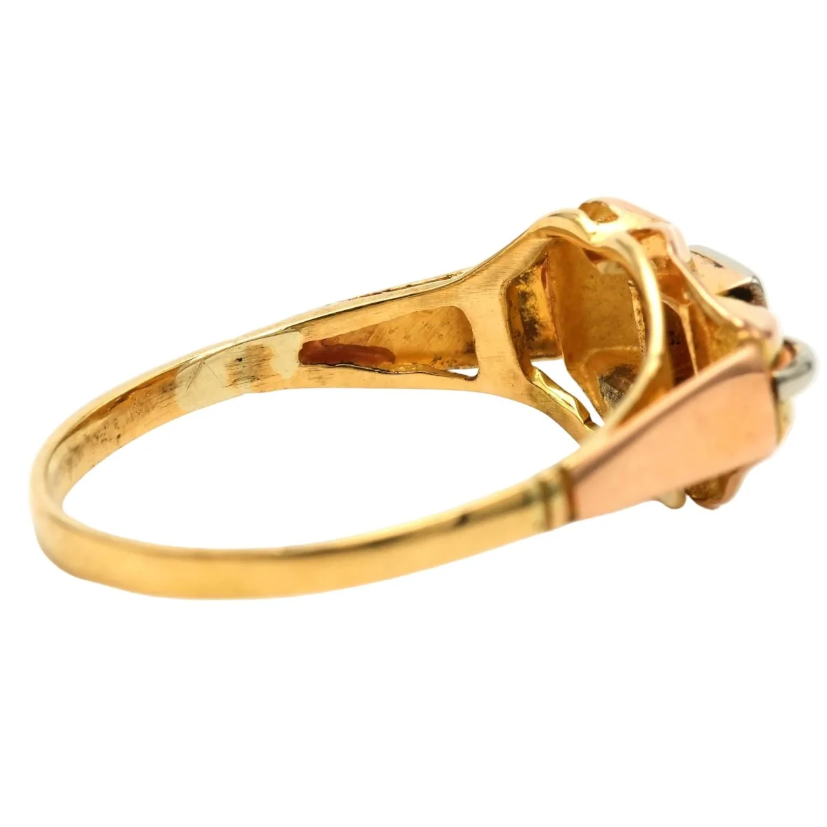 Bague Tank en or blanc, or jaune et diamants - Image 13