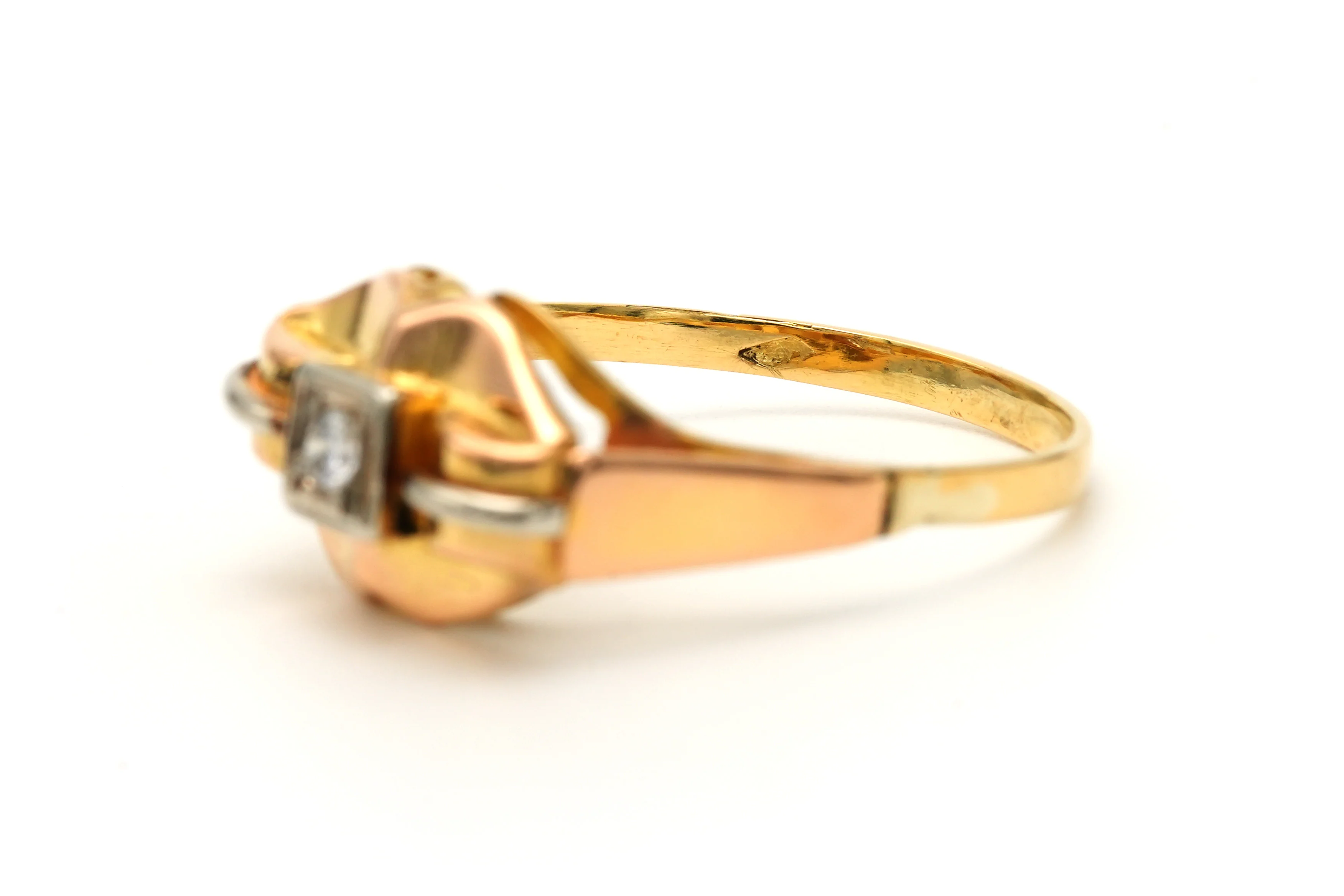 Bague Tank en or blanc, or jaune et diamants - Image 3