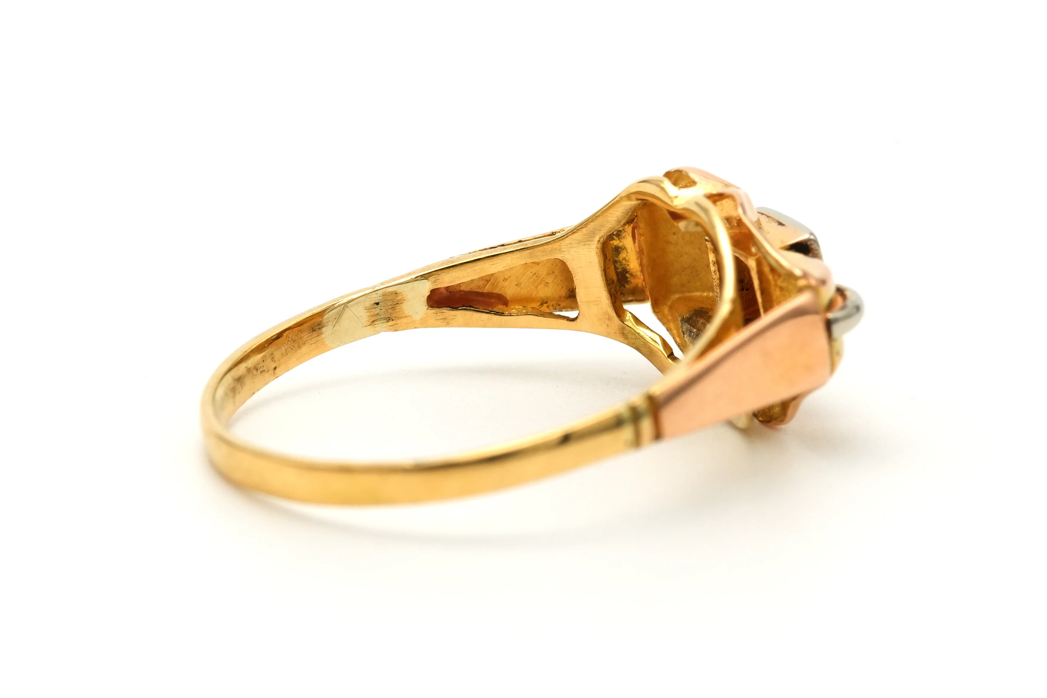 Bague Tank en or blanc, or jaune et diamants - Image 6