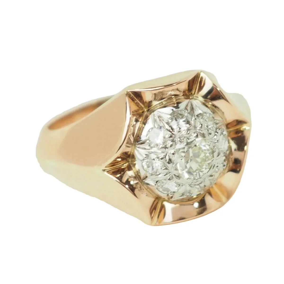 Bague Tank en or blanc, or rose et diamants - Image 5