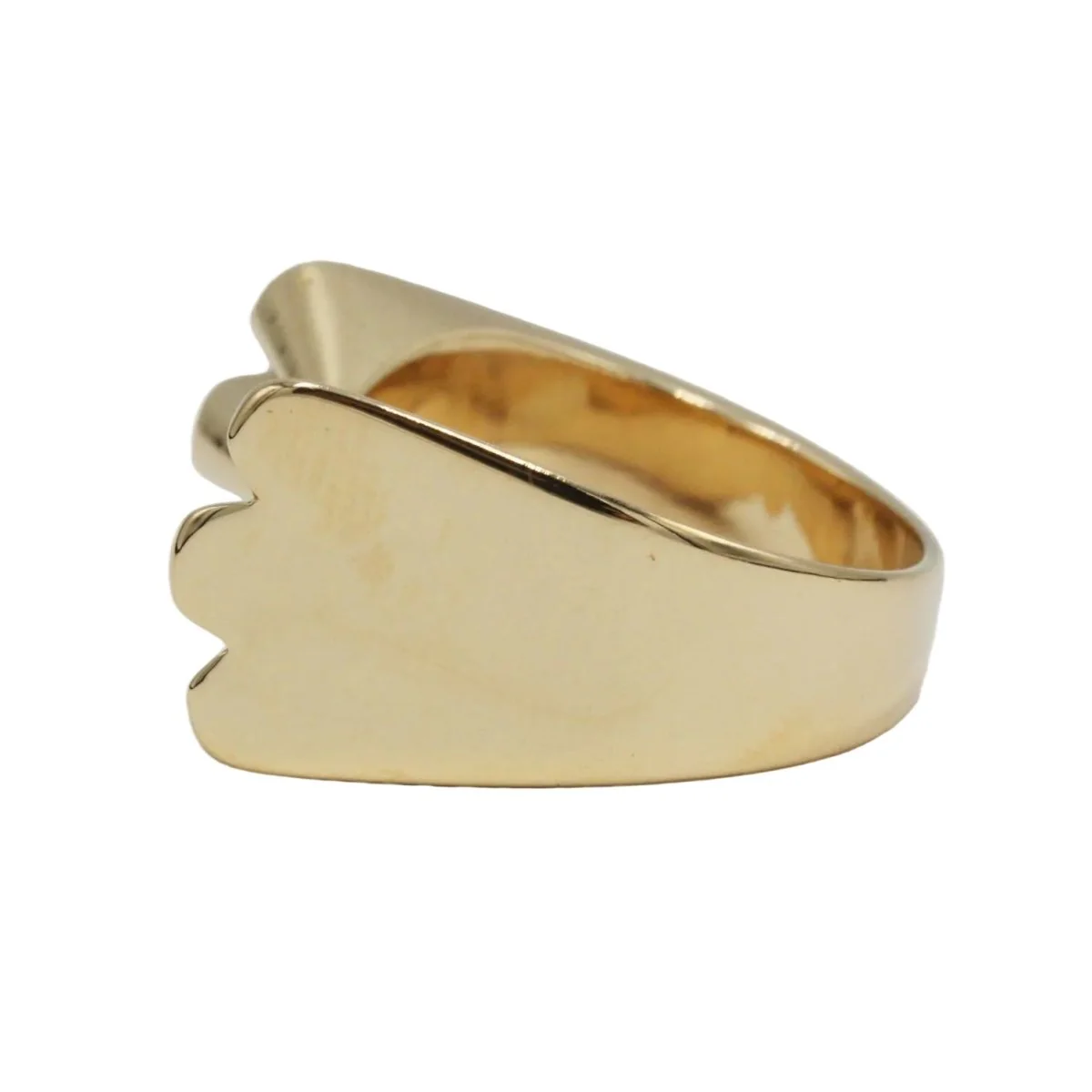 Bague Tank en or jaune - Image 2