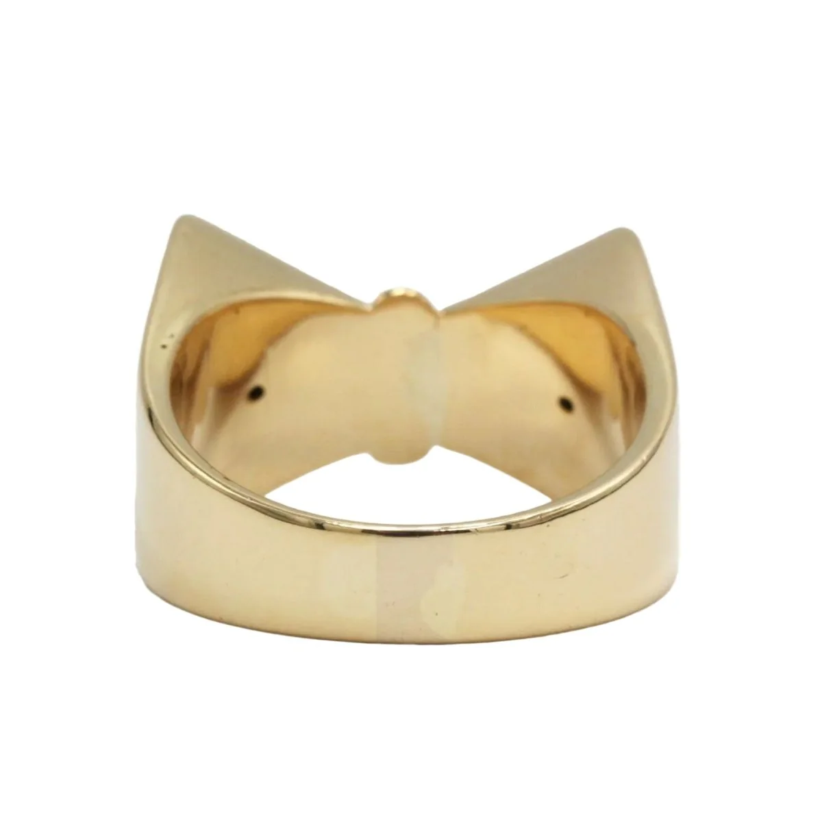 Bague Tank en or jaune - Image 3