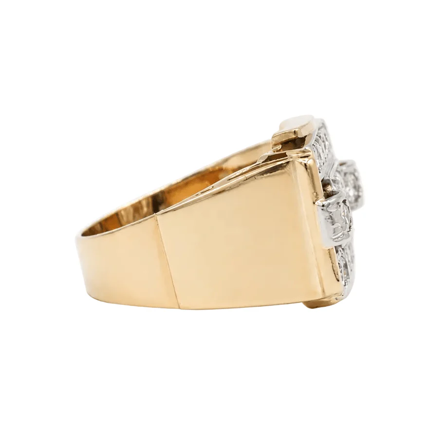 Bague Tank en or rose et diamants - Image 5