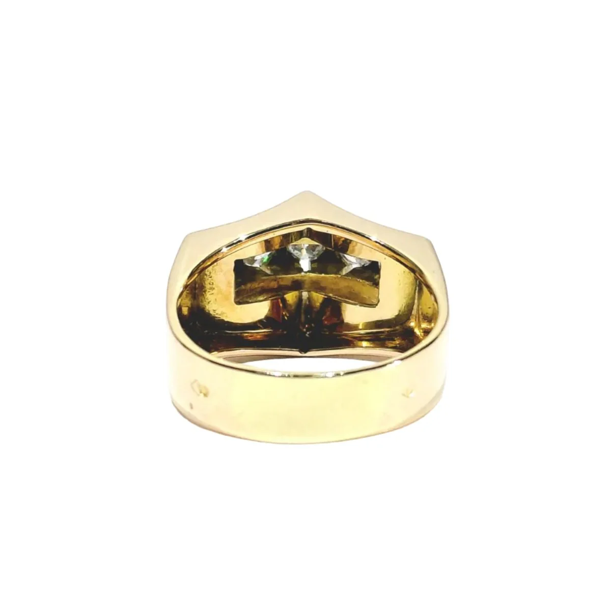 Bague Tank en or rose, platine et diamants - Image 5