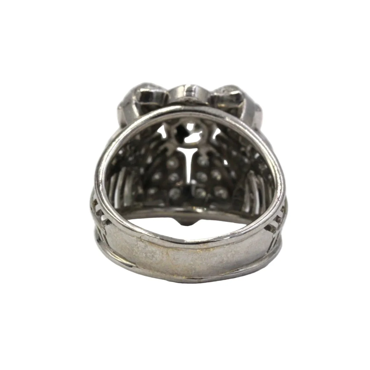 Bague Tank en platine et diamants - Image 6
