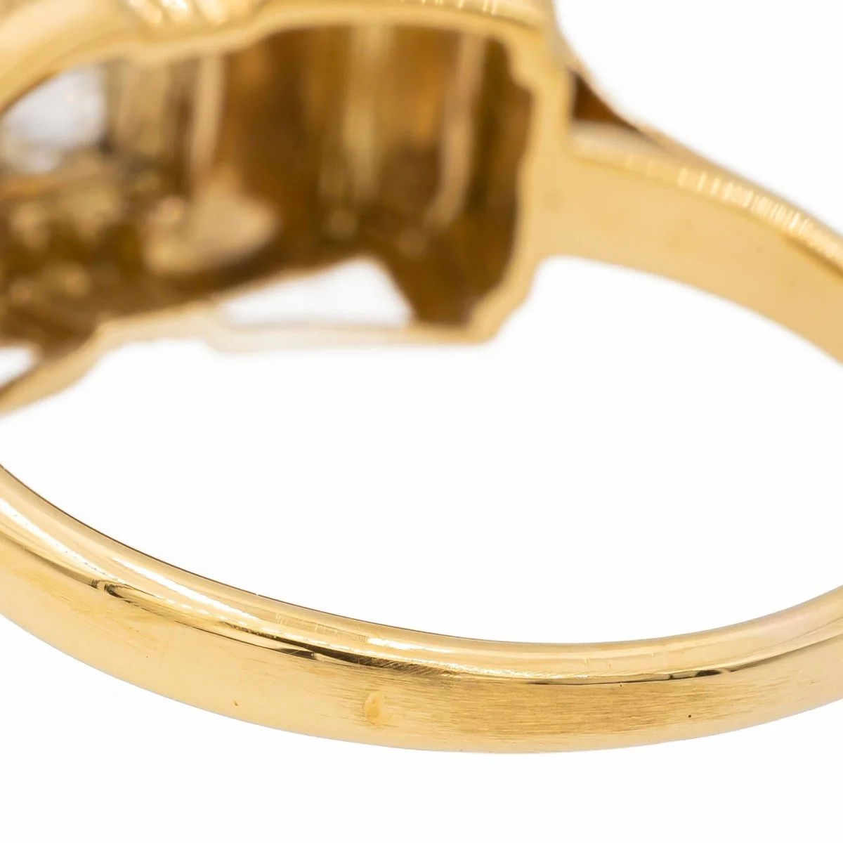Bague Tank Or jaune Diamant - Image 6