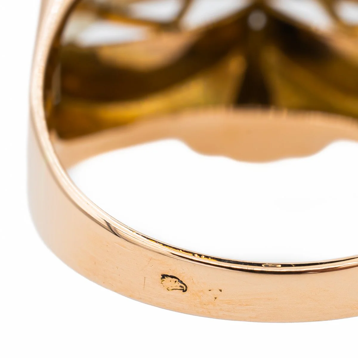 Bague Tank en or rose et diamant - Image 6