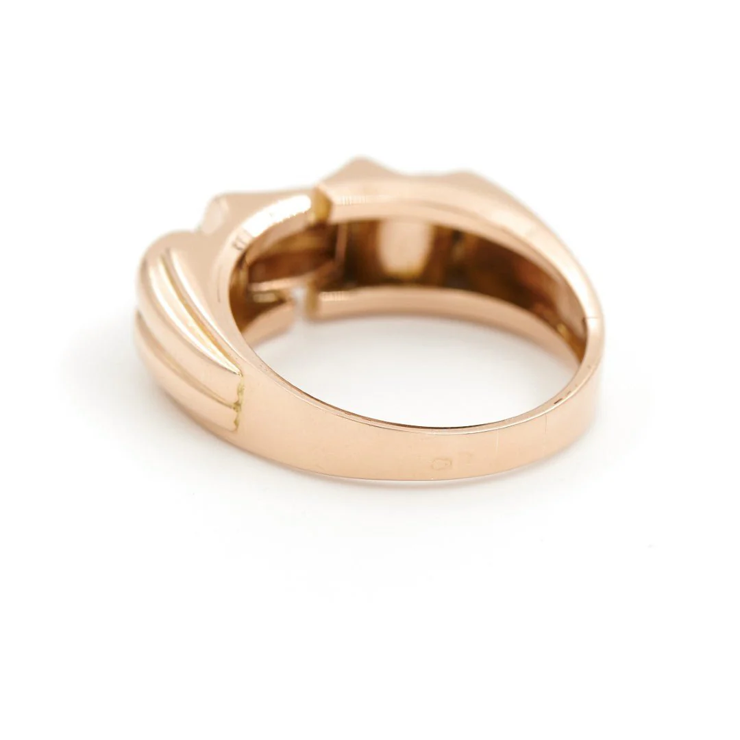 Bague Tank Or rose Diamant - Image 7