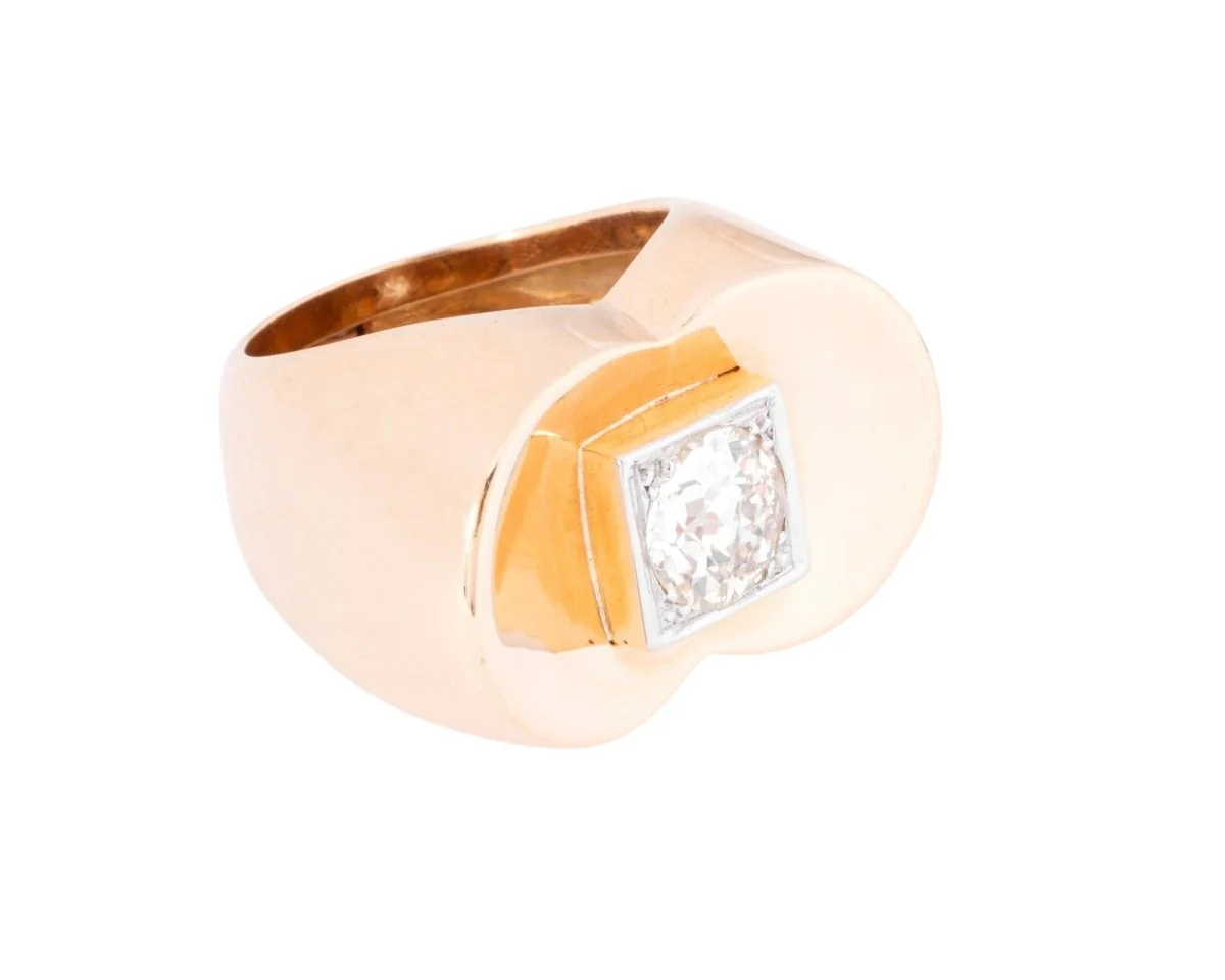 Bague Tank ornée d'un diamant - Image 2