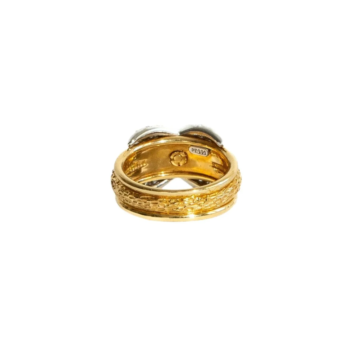 Bague TIFFANY & CO. par JEAN SCHLUMBERGER "X" en or jaune, platine et diamants - Image 4