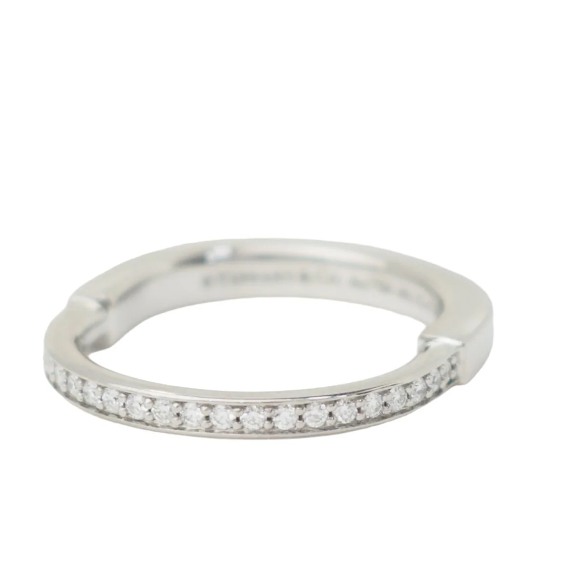 Bague Tiffany & Co en or blanc et diamants - Image 3