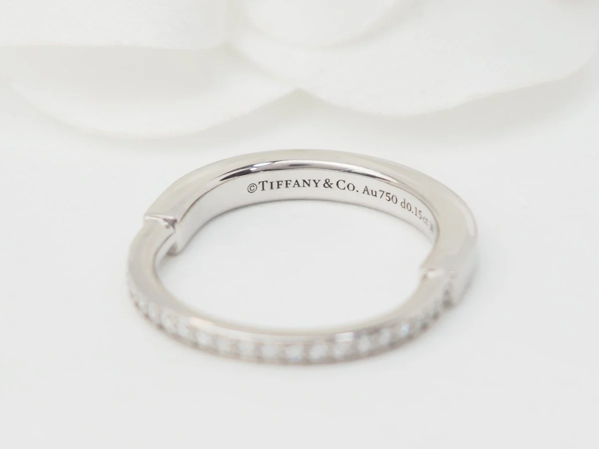 Bague Tiffany & Co en or blanc et diamants - Image 4