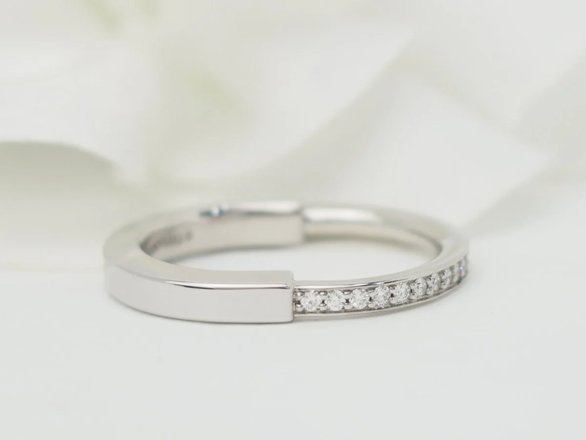 Bague Tiffany & Co en or blanc et diamants - Image 6
