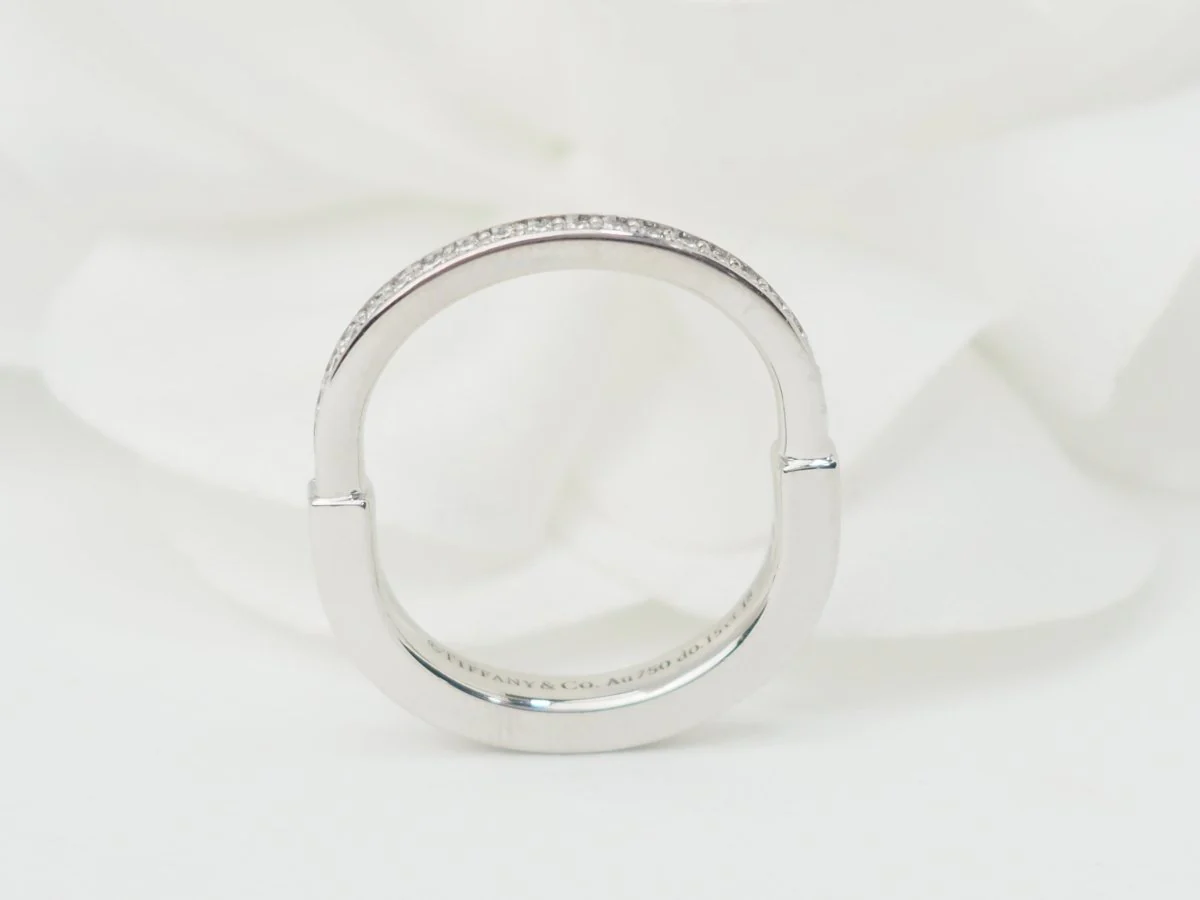 Bague Tiffany & Co en or blanc et diamants - Image 8