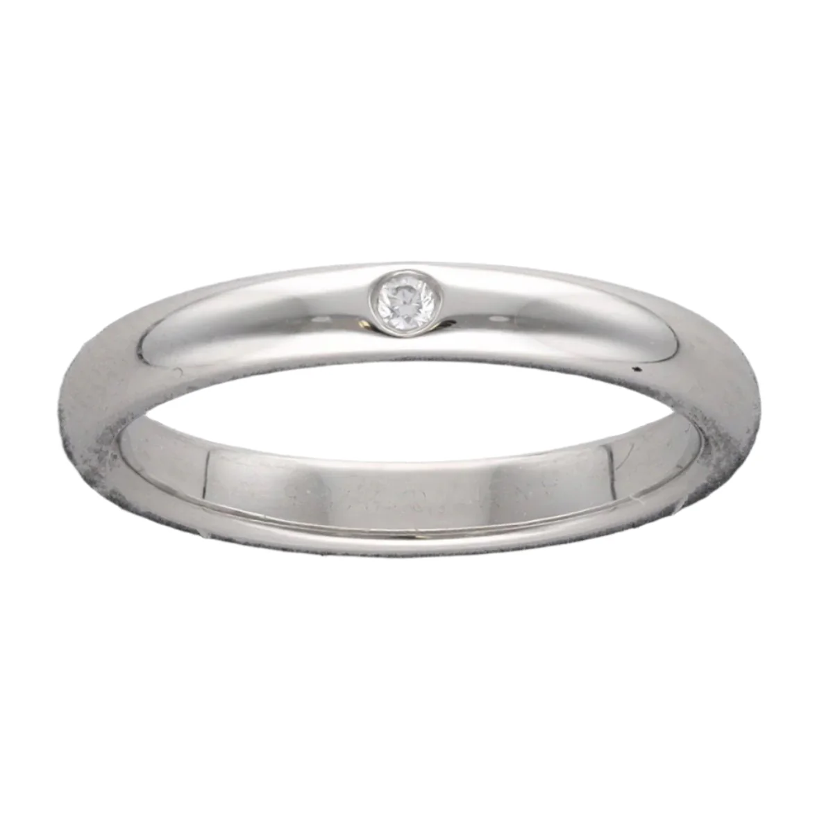 Bague Alliance TIFFANY & CO en platine et diamant