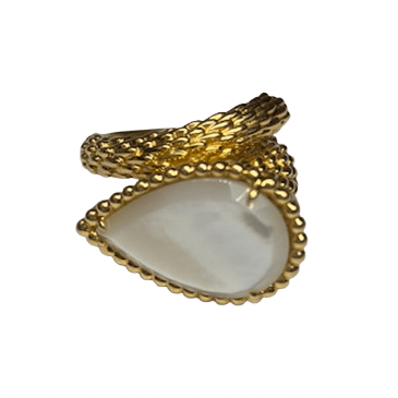Bague Toi & Moi BOUCHERON "Serpent de Bohème" en or jaune et nacre