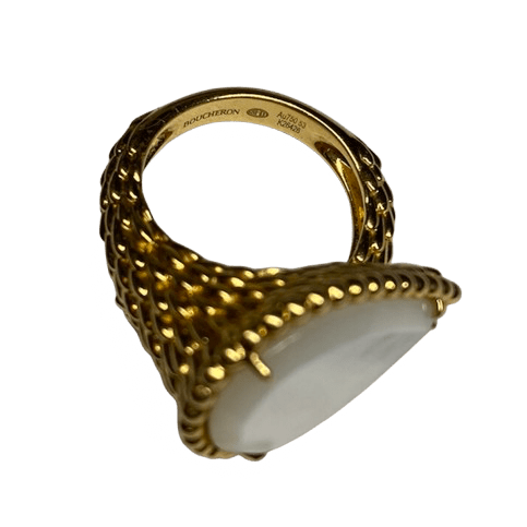 Bague Toi & Moi BOUCHERON "Serpent de Bohème" en or jaune et nacre - Image 4