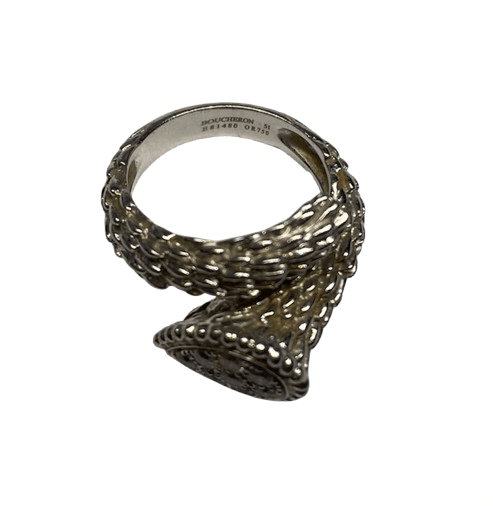 Bague Toi & Moi BOUCHERON "Serpent de Bohème S" en or blanc et diamants - Image 4