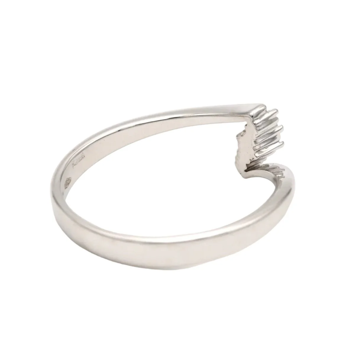 Bague Toi & Moi en or blanc et diamants - Image 5