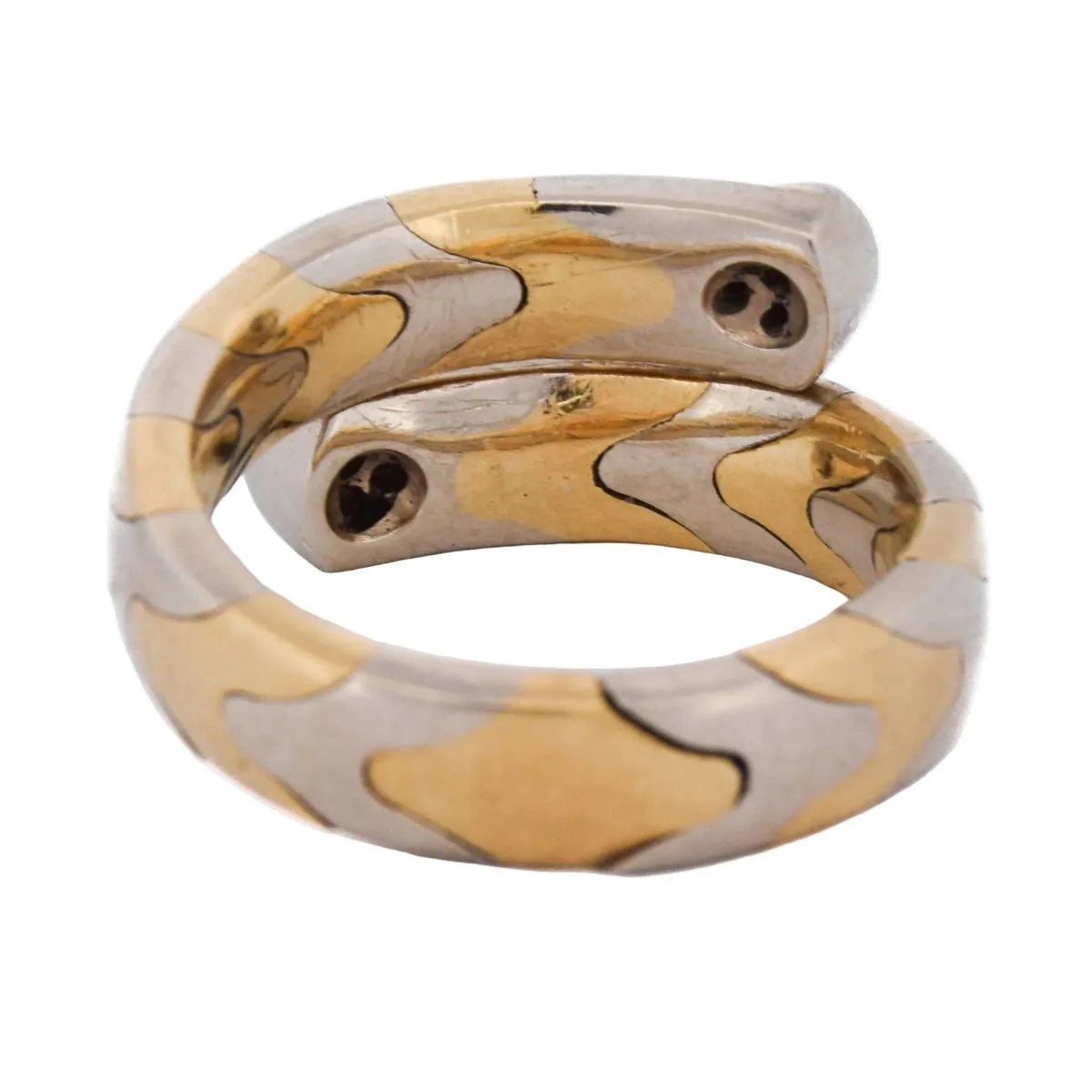 Bague Toi & Moi en or blanc, or jaune et diamants - Image 5